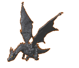 grey dragon  animation