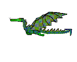 flying fire dragon  animation