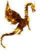 gold dragon  animation