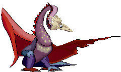 lovely coloured  dragon  animation