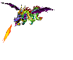 coloured dragon  animation
