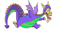 purple dragon  animation