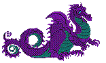 purple dragon  animation