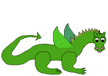 red dragon with ball dragon  animation