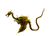 gold dragon  animation