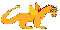 orange dragon  animation